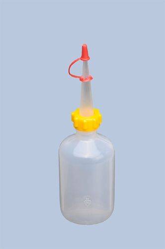 Dosierflasche aus Kunststoff, Volumen 100 ml, rund naturfarbend, VE = 30 Stück-0