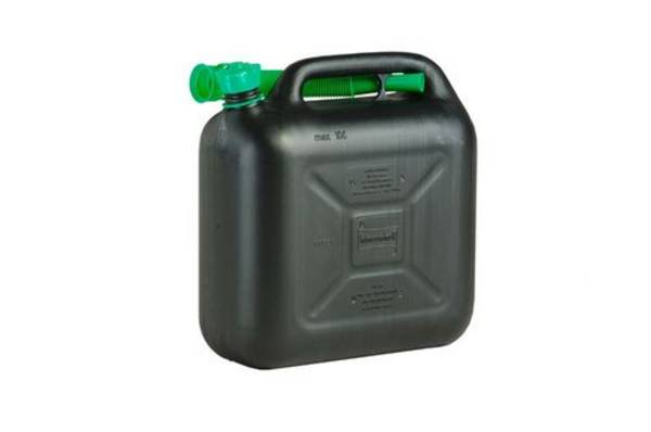Kraftstoff-Kanister CLASSIC, extra stabile Version, 10 Liter, schwarz, m. UN-Zulassung, VE = 5 Stück