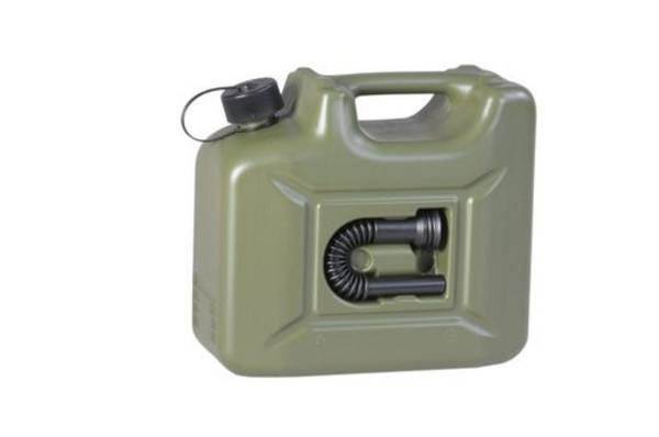 Kraftstoff-Kanister PROFI, 10 Liter, oliv-grün, mit UN-Zulassung, VE = 5 Stück