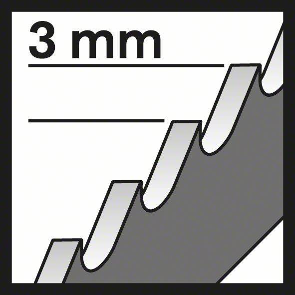Bosch 3x Stichsägeblatt U 111 C Basic for Wood - 2608630566-1