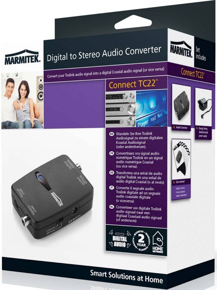 MARMITEK Audio-Konverter MARMITEK ConnectTC22-2