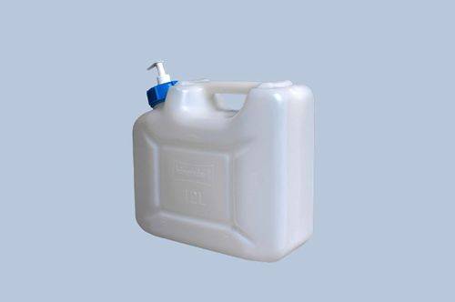 Hygiene-Kanister, 12 l, integrieter Spender für Seife oder Desinfektionsmittel, VE = 4 Stück-2