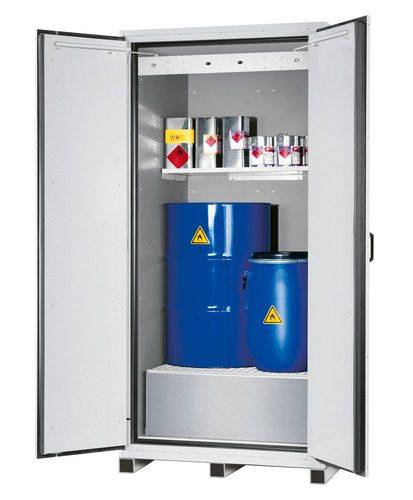 Asecos Feuerbeständiger Fass-Schrank, 1 Einlegeboden, B 1105 mm, T 1018 mm-0