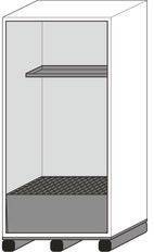 Asecos Feuerbeständiger Fass-Schrank, 1 Einlegeboden, B 1105 mm, T 1018 mm-1