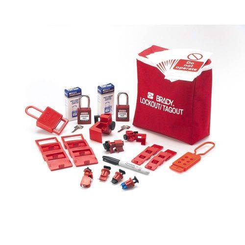 Lockout-Set elektrische Anlagen, Absperrung von Schutzschaltern, Wandschaltern und Sicherungen-0