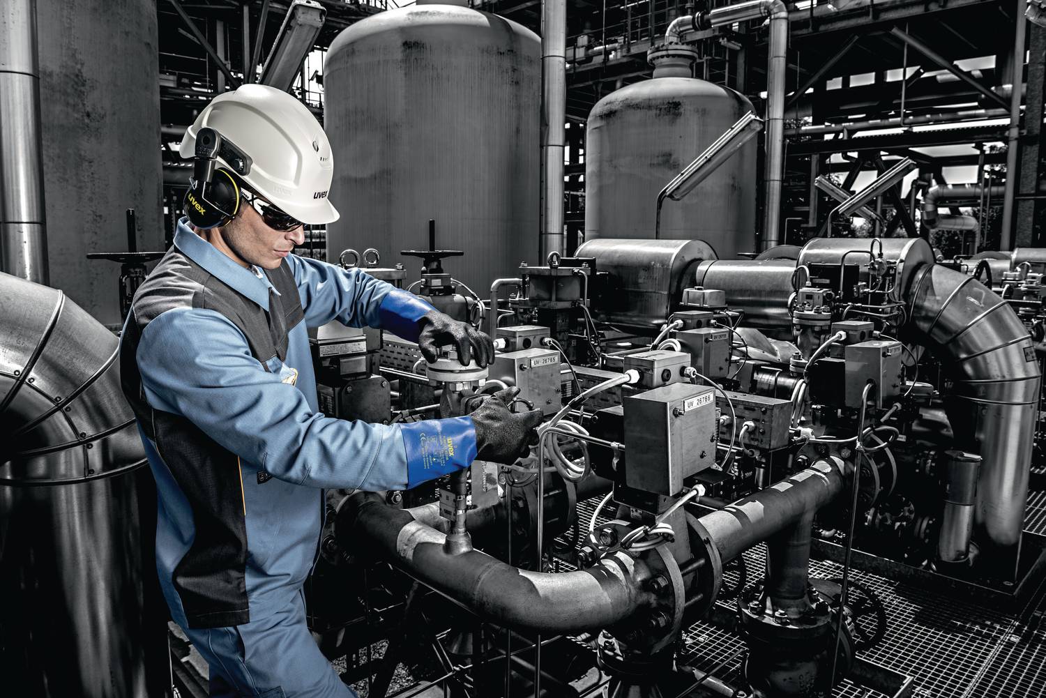 Uvex Pheos E Schutzhelm - Unbelüfteter Arbeitshelm für Elektriker - Weiß-1