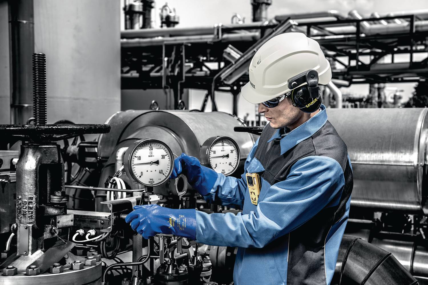 Uvex Pheos E Schutzhelm - Unbelüfteter Arbeitshelm für Elektriker - Weiß-2