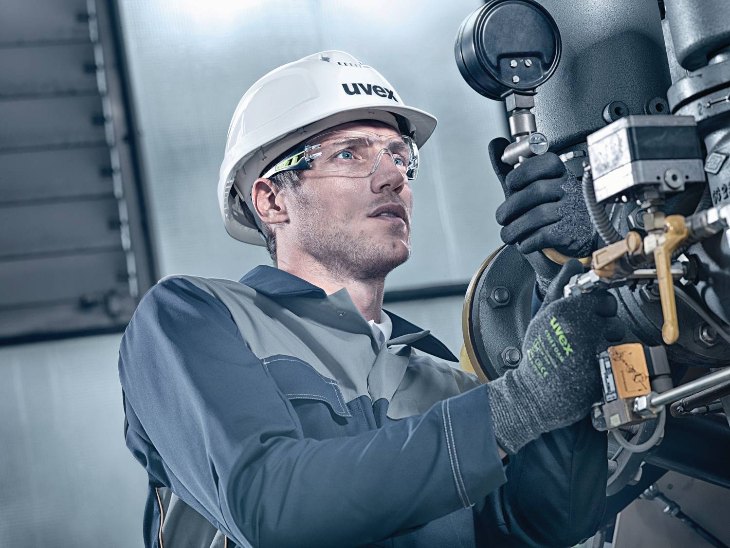 Uvex Pheos E-S-WR Schutzhelm - Unbelüfteter Arbeitshelm für Elektriker - Orange-1