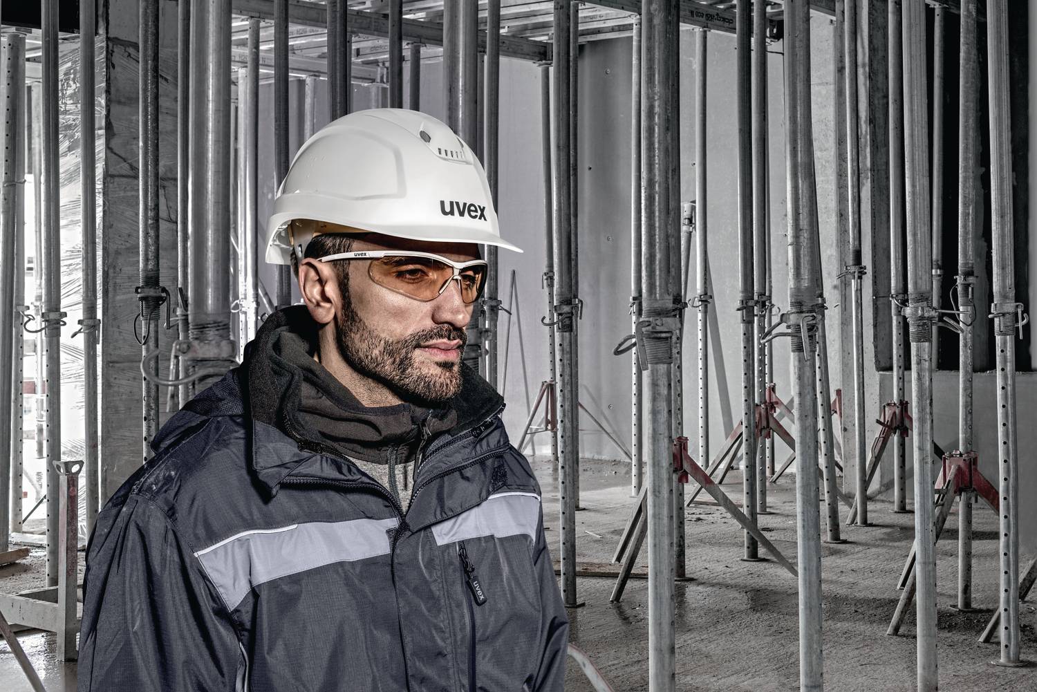 Uvex Pheos E-WR Schutzhelm - Unbelüfteter Arbeitshelm für Elektriker - Grün-2