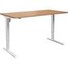 Schreibtisch Venla elektrisch höhenverstellbar gerade BxT 1600 x 800 mm Buche/weiß. TAKKT Industrial &