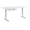 Schreibtisch Venla elektrisch höhenverstellbar Ecke BxT 1800 x 1200 mm weiß/weiß links. TAKKT Industrial &