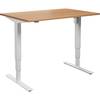 Schreibtisch Atlanta elektrisch höhenverstellbar gerade BxT 1200 x 800 mm Buche/weiß. TAKKT Industrial &