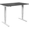 Schreibtisch Atlanta elektrisch höhenverstellbar gerade BxT 1200 x 800 mm dunkelgrau/weiß. TAKKT Industrial &