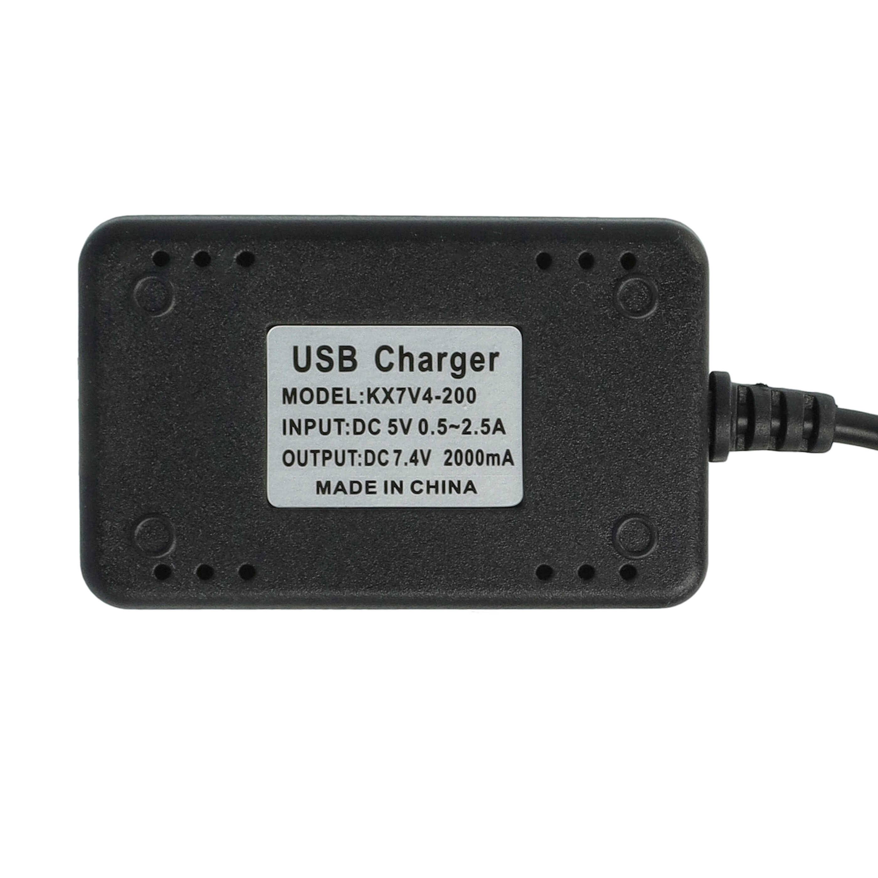 vhbw USB-Ladekabel kompatibel mit Wltoys A959 | A959-A, A959-B RC-Akkus mit JST XH-3P-Anschluss, RC-Modellbau Akkupacks-4