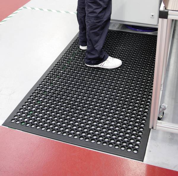 COBA Europe RP010001 RAMPMAT Arbeitsplatzmatte (L x B x H) 1.5 m x 0.9 m x 14 mm Schwarz