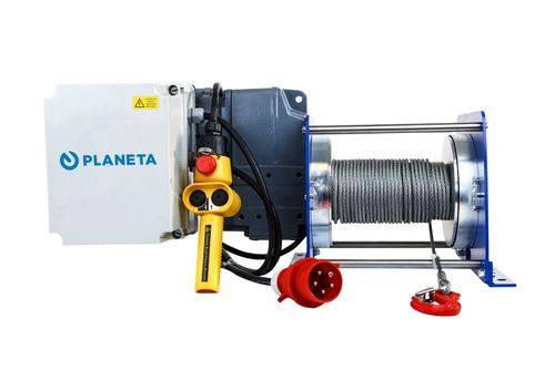 PLANETA Elektrische Seilwinde PFW-C 2000, mit 50 m Hubseil, Tragfähigkeit 2000 kg-0