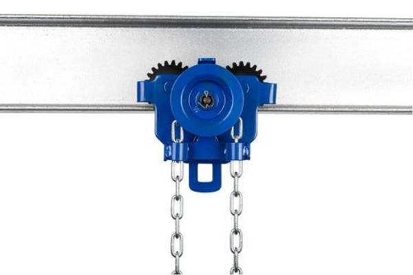 PLANETA Haspelkettenfahrwerk GTM 2, Tragfähigkeit 2000 kg, Flanschbreite 88 - 203 mm