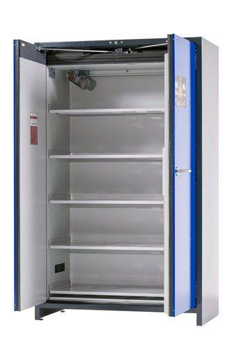 asecos Lithium-Ionen Akku-Lagerschrank SafeStore Pro-Connect, 5 Fachböden, B 1200 mm-0