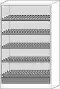 asecos Lithium-Ionen Akku-Lagerschrank, SafeStore Core, 5 Fachböden, B 1200 mm-1