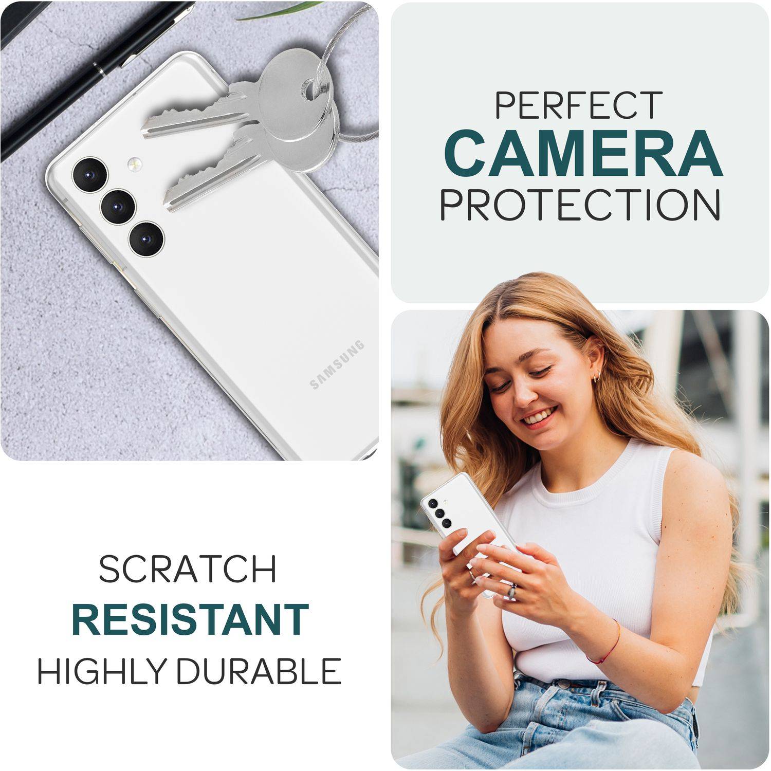 NALIA [2 Stück] Kamera-Schutzglas für Samsung Galaxy S24 Plus Glas, Klarer Kratzfester 9H Linsen-Schutz für Rückkamera-4