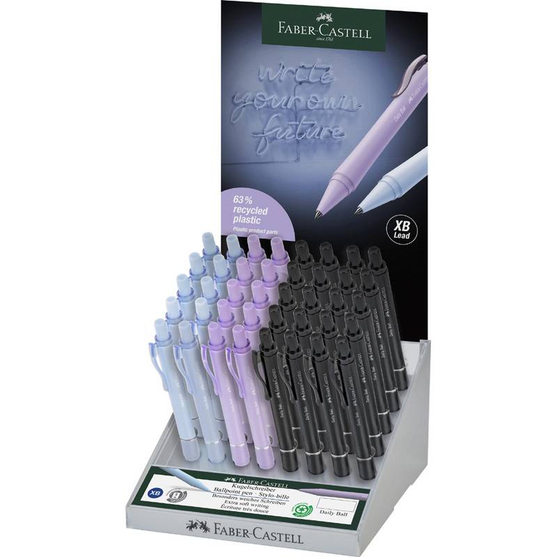 FABER-CASTELL Druckkugelschreiber DAILY BALL XB, im Display-0