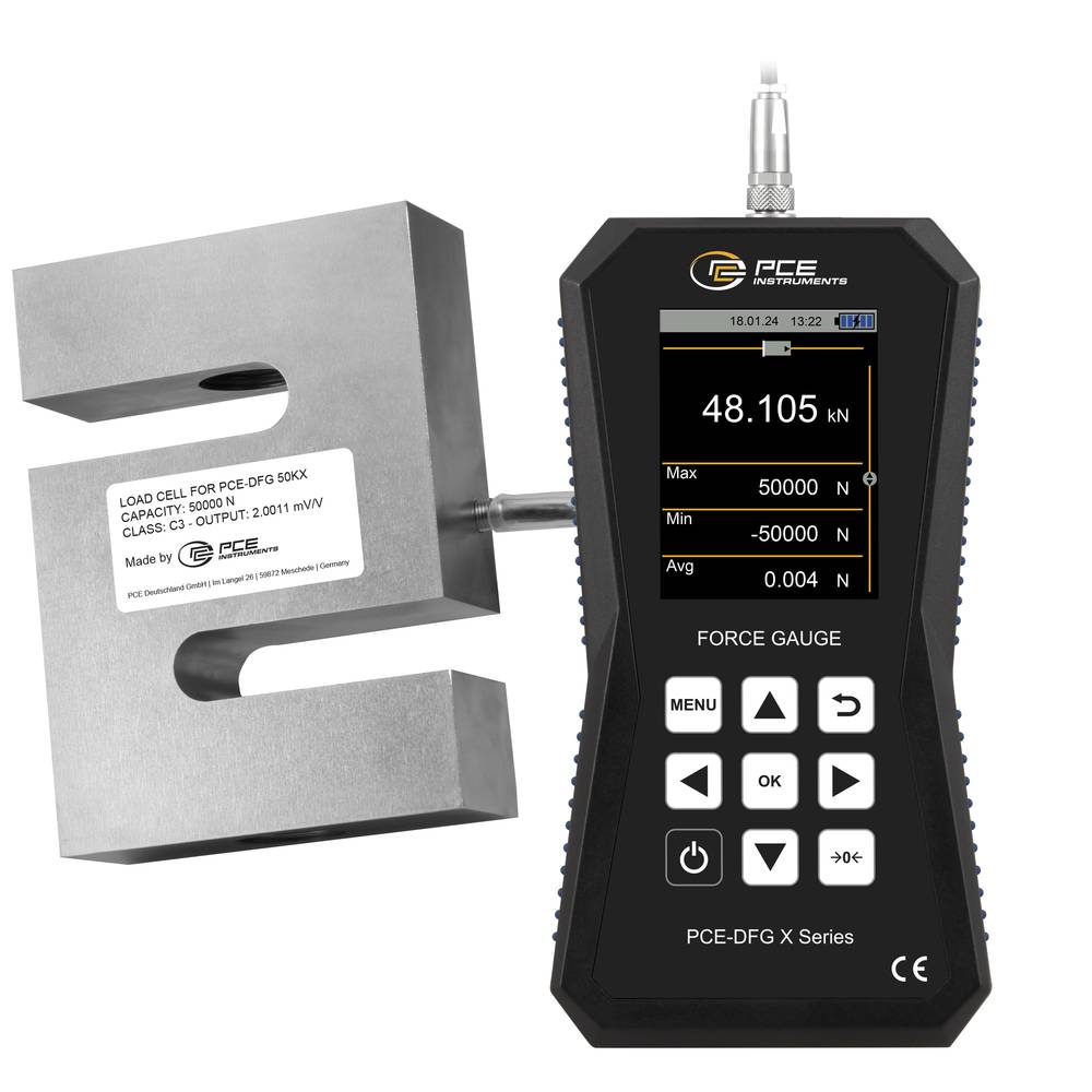 PCE Instruments PCE-DFG 50K X Krachtmeter 0 - 50 N Fabrieksstandaard (zonder certificaat)