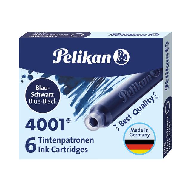Pelikan Tintenpatrone 4001 TP/6 301184 blauschwarz 6 St./Pack.-2