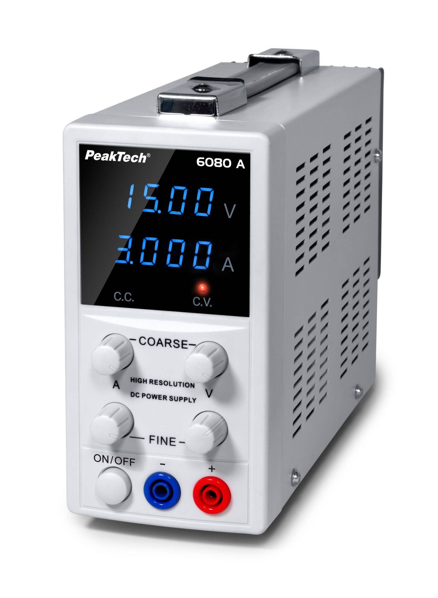 PeakTech P 6080 A – DC Linear Labornetzgerät, 0-15 V/ 0-3 A, mit LED-Anzeige-2