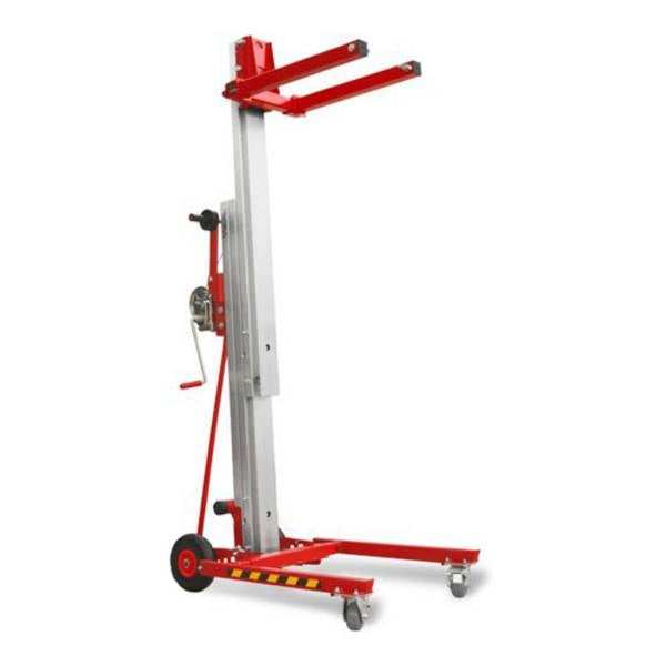 GUIL TORO-A-101/C - Kompakter Material-Lift mit Winde (Höhe 2,90m | Belastbarkeit max. 170kg | zusammenklappbar) - rot