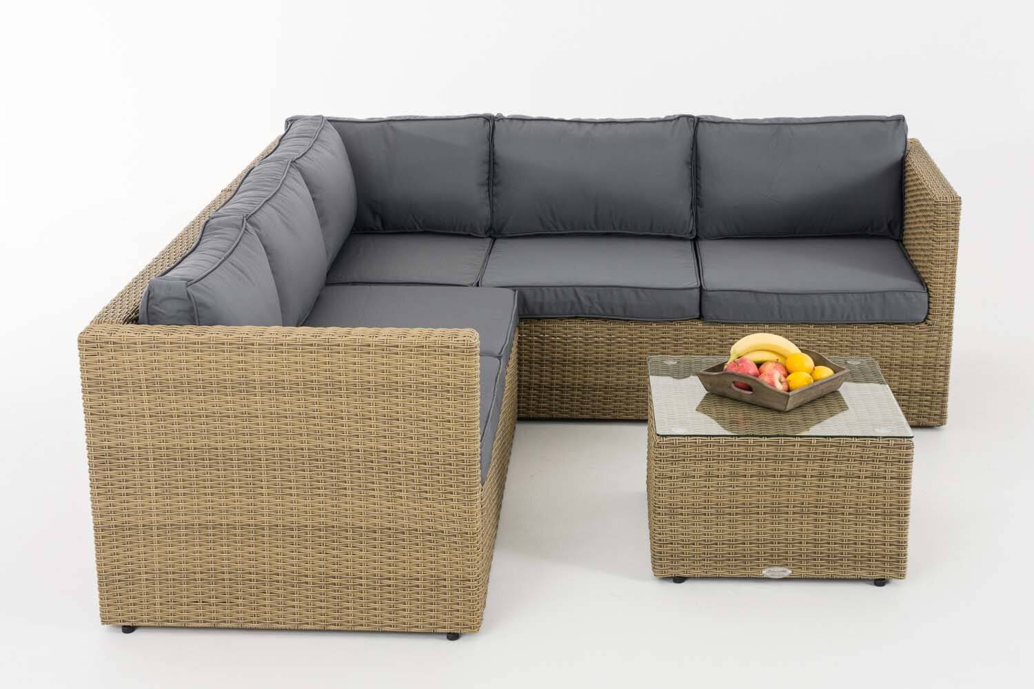 Ecksofa-Garnitur Liberi 5mm Eisengrau natura-1