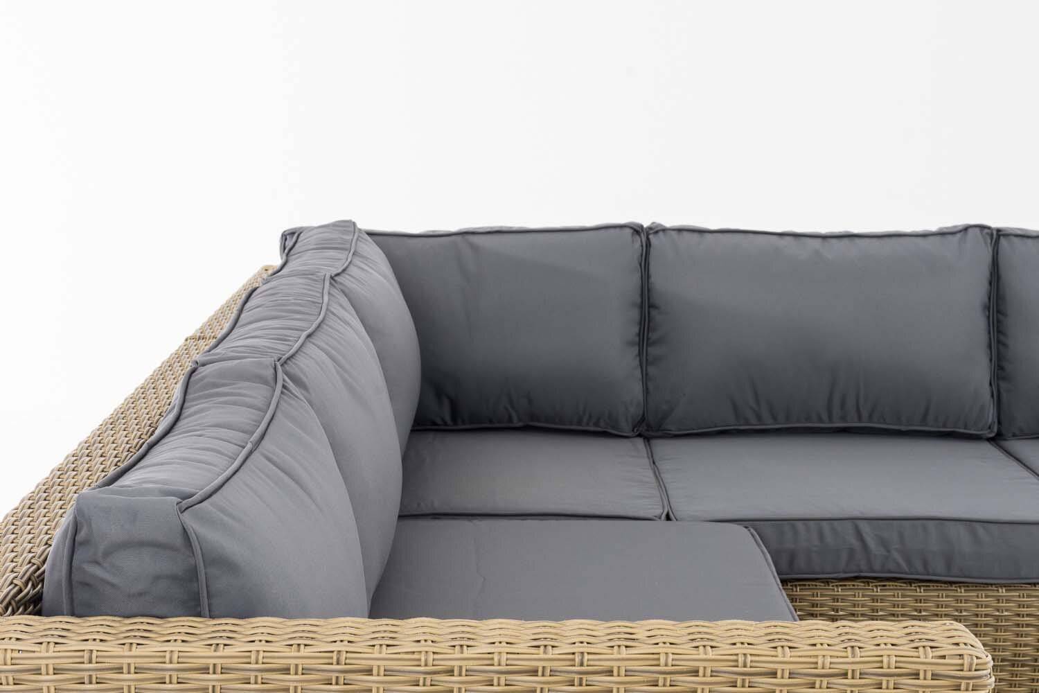Ecksofa-Garnitur Liberi 5mm Eisengrau natura-2