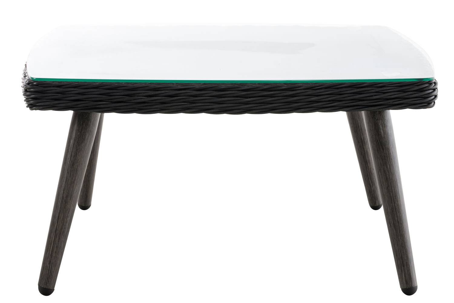 Tisch Ameland Rundrattan 30 cm schwarz-1