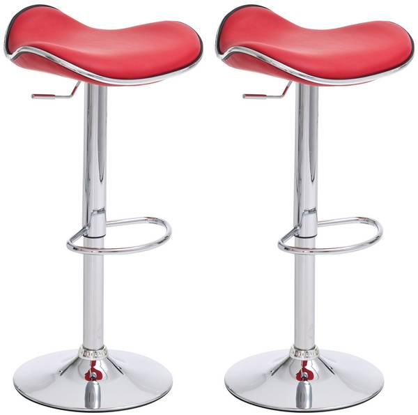 2er Set Barhocker Shanghai rot