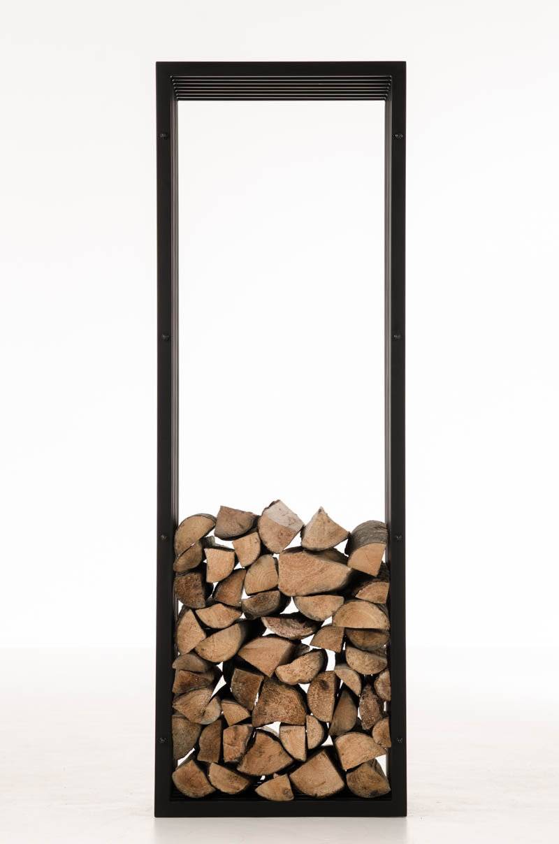 Kaminholzständer Irving 40x50x150 schwarz-matt-1