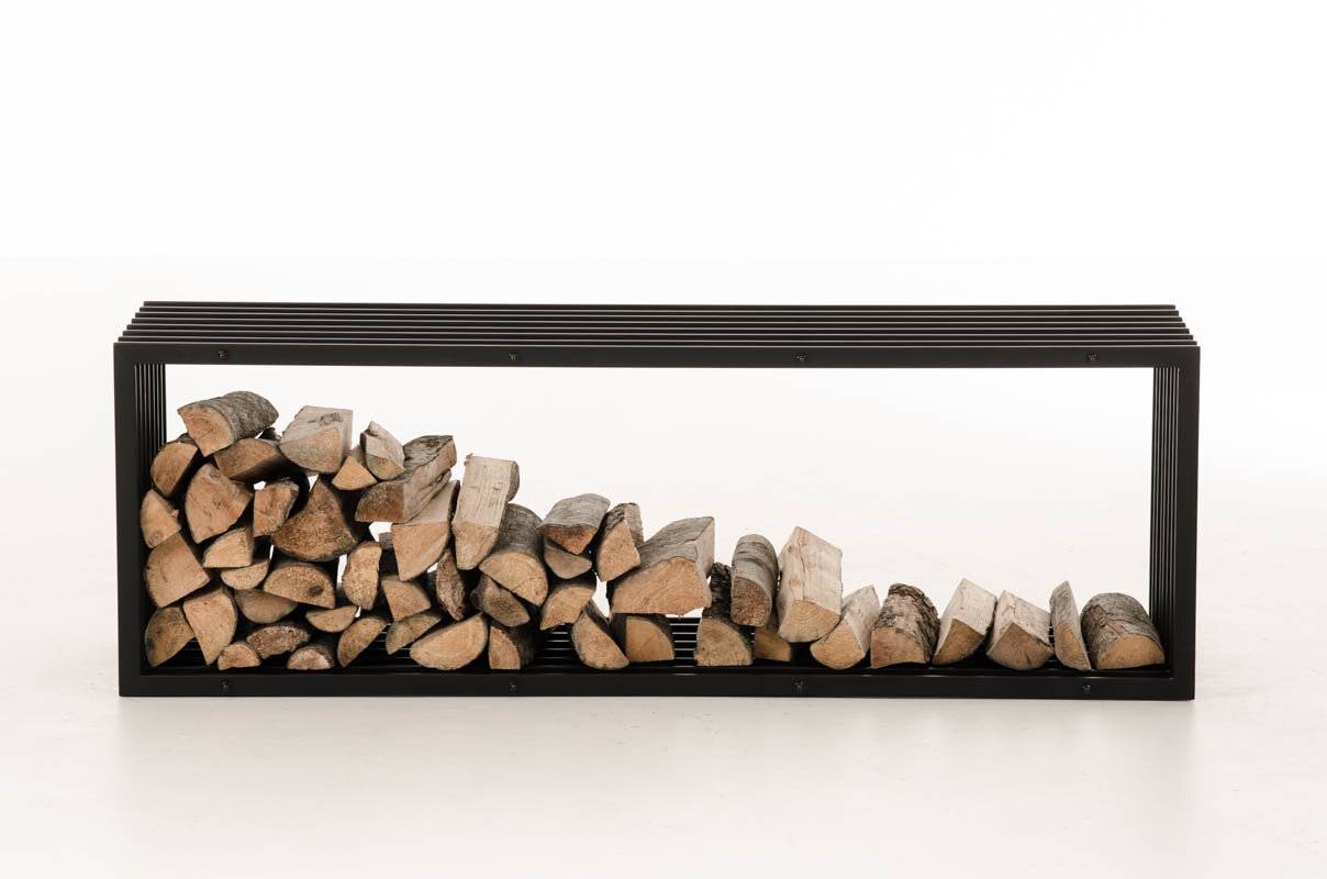 Kaminholzständer Irving 40x50x150 schwarz-matt-4