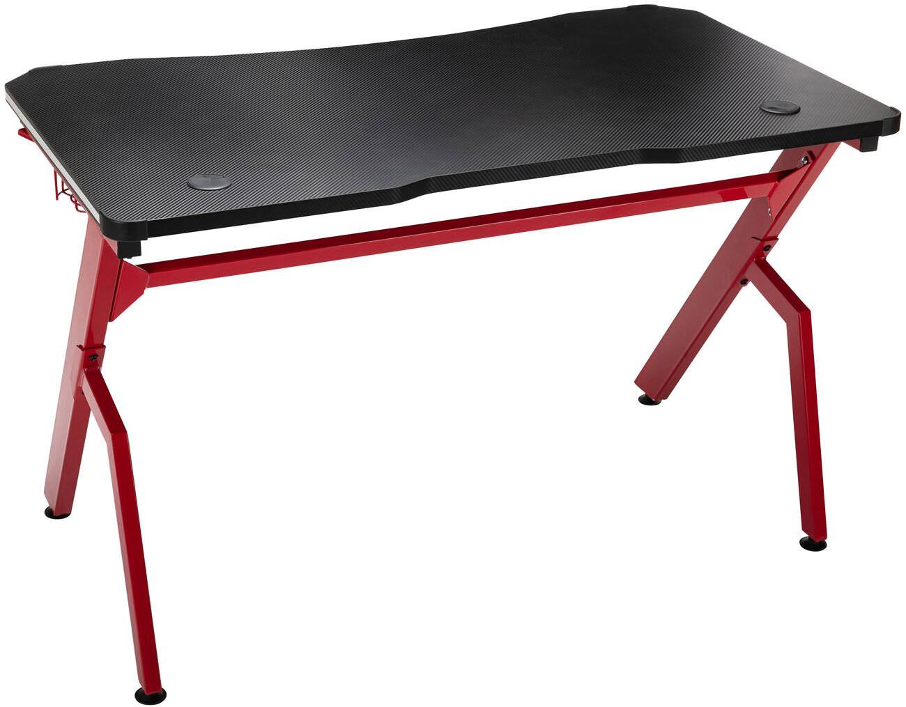 Gaming Tisch Arvada schwarz/rot-3