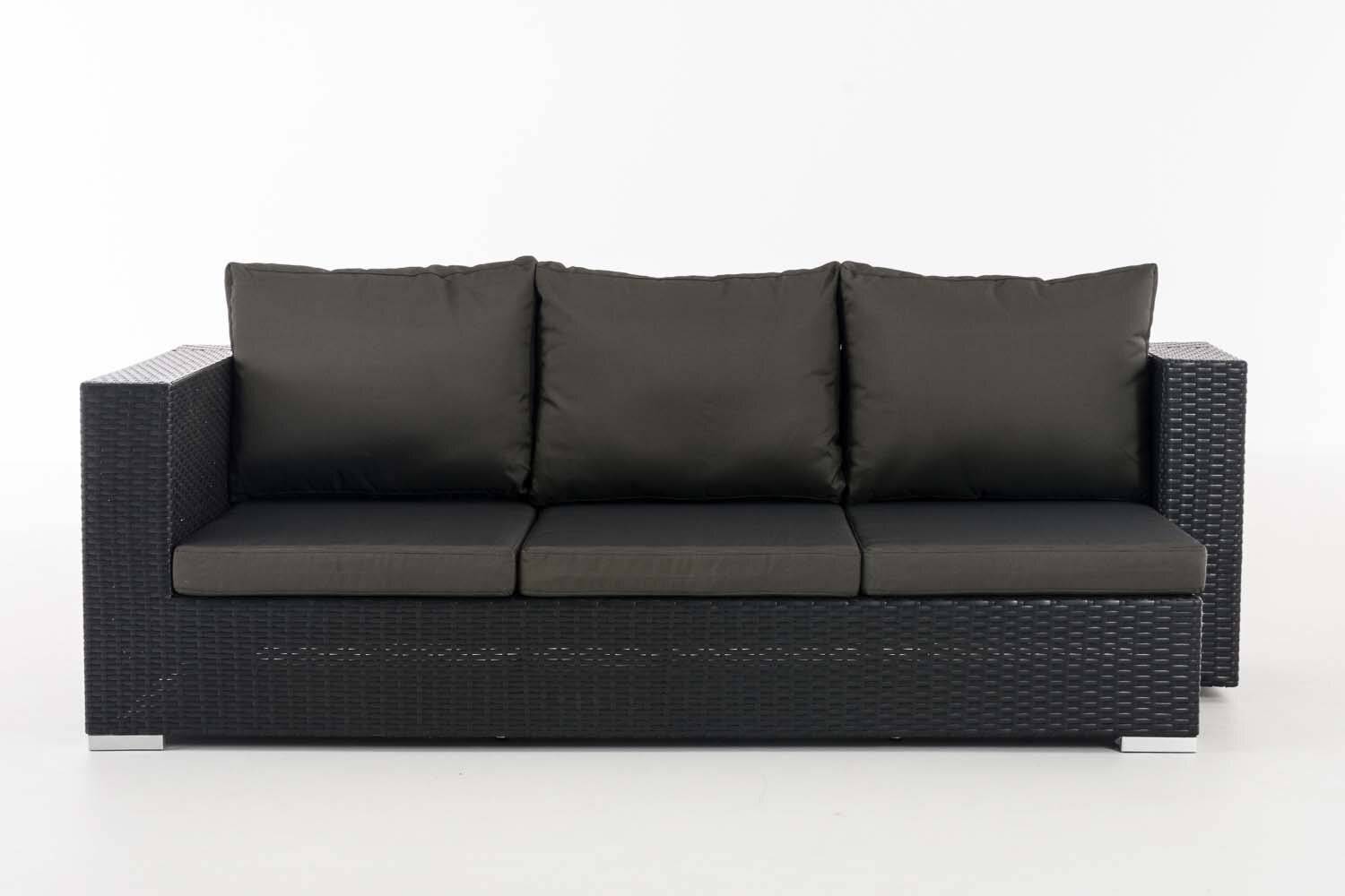 3er Sofa Provence anthrazit schwarz-2