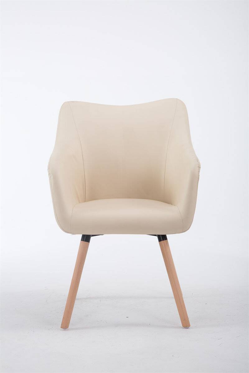 Besucherstuhl McCoy V2 Kunstleder natura (eiche) creme-1
