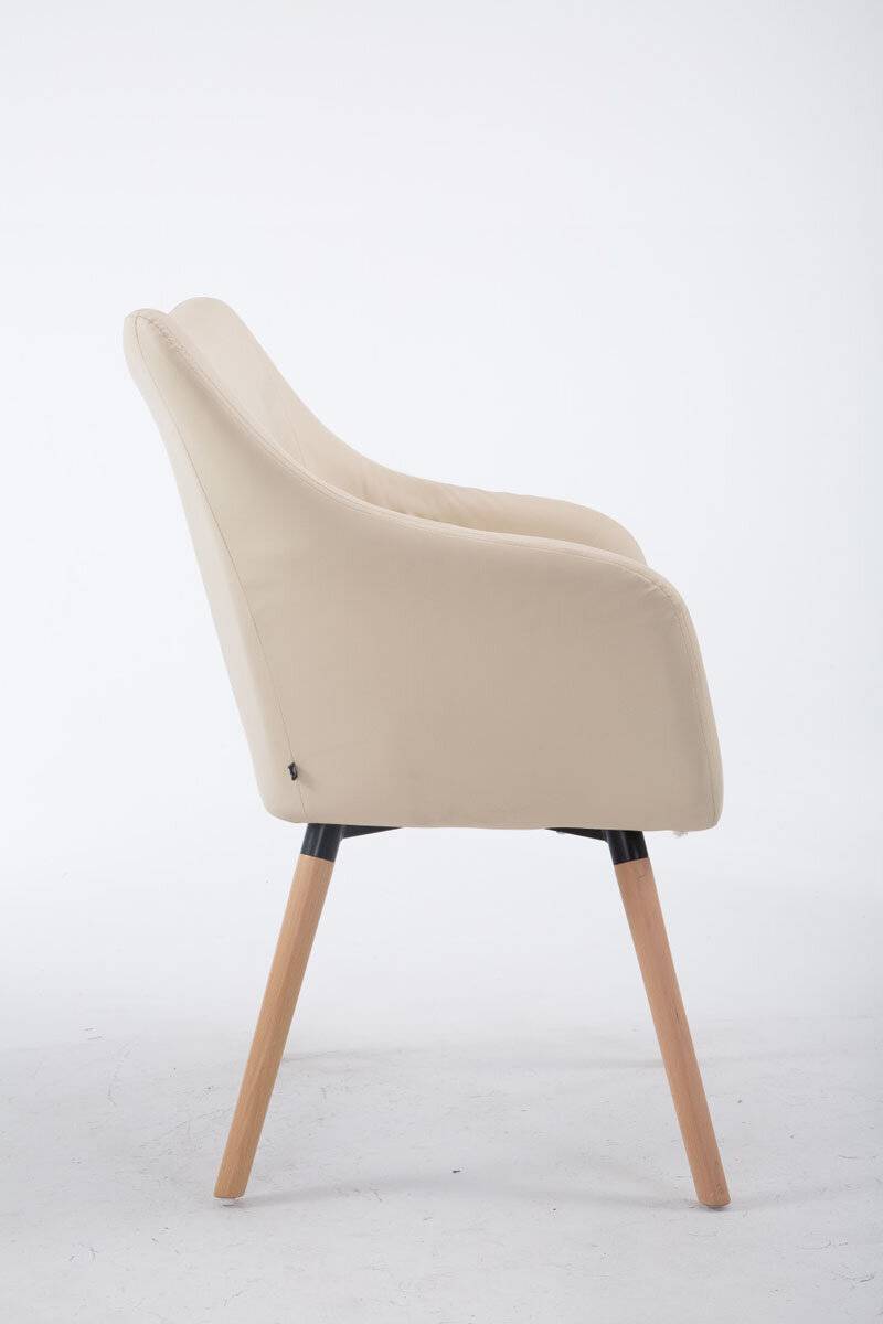 Besucherstuhl McCoy V2 Kunstleder natura (eiche) creme-2