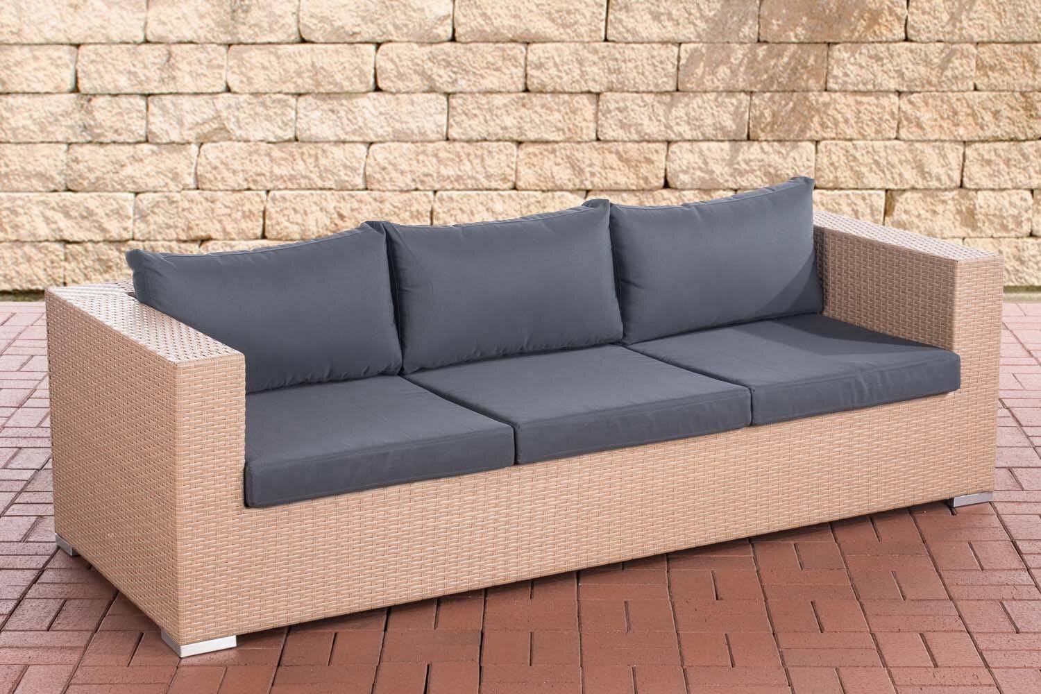 3er Sofa Casablanca eisengrau sand-0