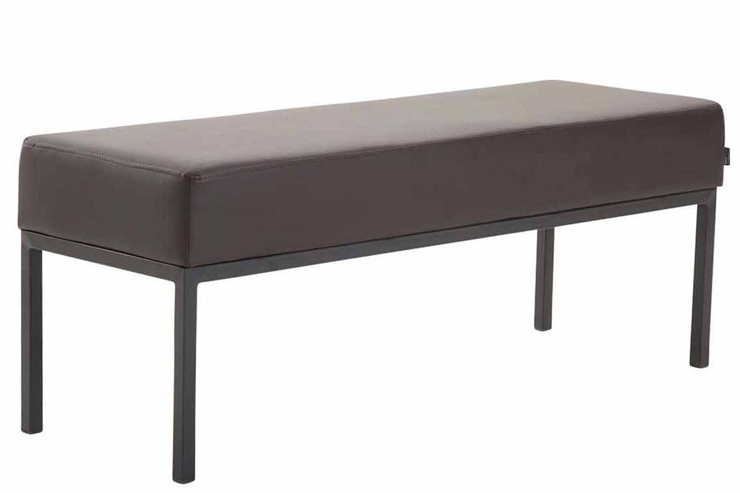 3er Sitzbank Newton Kunstleder schwarz braun-0