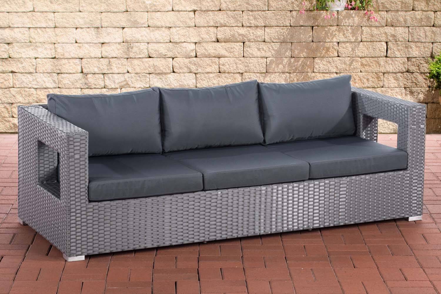 3er Sofa Honolulu eisengrau grau-0