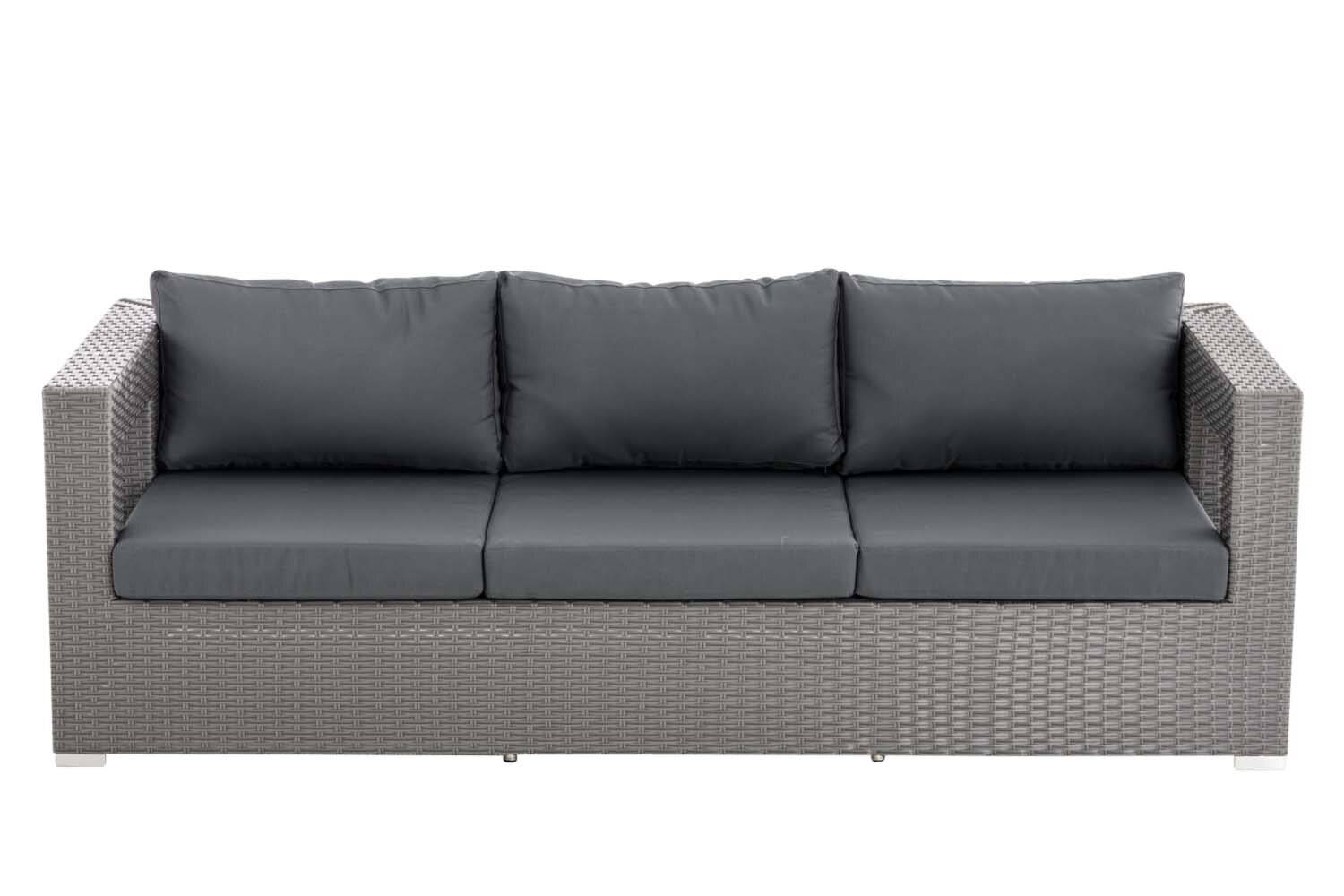 3er Sofa Honolulu eisengrau grau-1