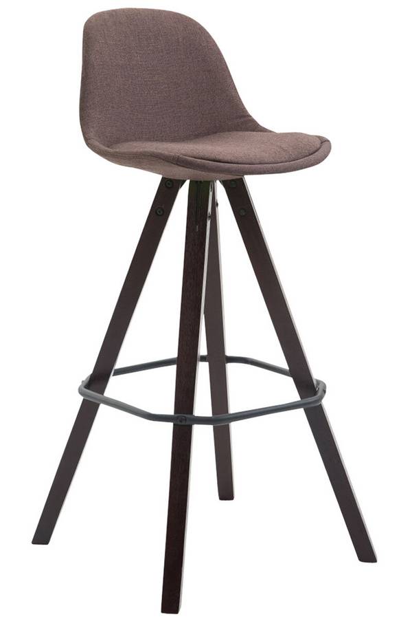 Barhocker Franklin Stoff Square cappuccino braun
