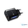 emissimo USB + USB-C Schnellladegerät mit LED Ladegerät bis 20 Watt PD20 Quick Charge Schwarz