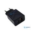 emissimo USB + USB-C Schnellladegerät Ladegerät bis 20 Watt PD20 Quick Charge Schwarz