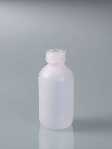 Weithalsflasche aus HDPE, mit geprägter Inhaltsskala, 250 ml, VE = 72 Stück-2