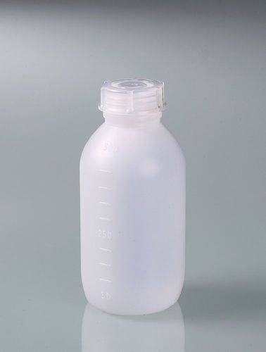 Weithalsflasche aus HDPE, mit geprägter Inhaltsskala, 250 ml, VE = 72 Stück-3