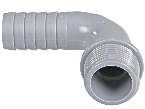 Schlauchtülle, 90° abgewinkelt, mit Außengewinde, 1/2", VE = 10 Stück-1