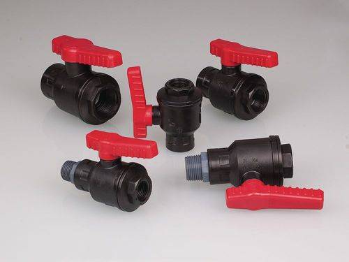 Kugelhahn für Fässer, aus PP, 3/4" Innengewinde für Zu- und Auslauf, NW 25 mm, VE = 3 Stück-1